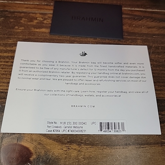 Brahmin Red Melbourne Perri Crossbody NWOT PRISTINE!! - Picture 8 of 8